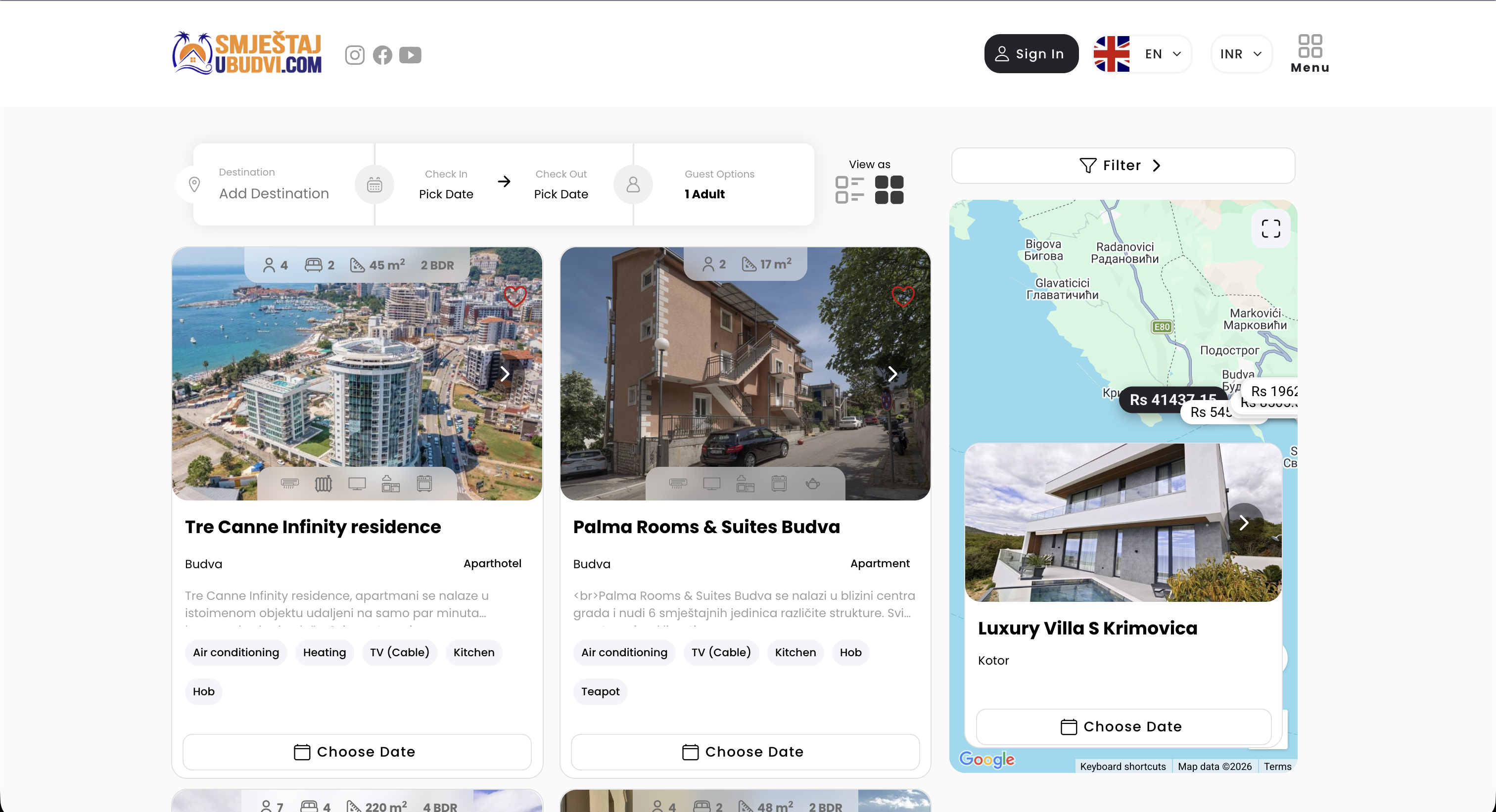 Multiproperty Booking Engine